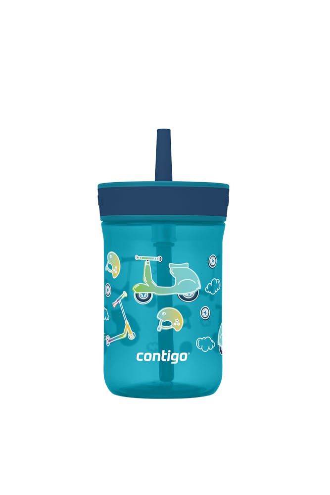 Kids’ Leighton Straw Tumbler with Spill-Proof Leak-Proof Lid, 14oz L4