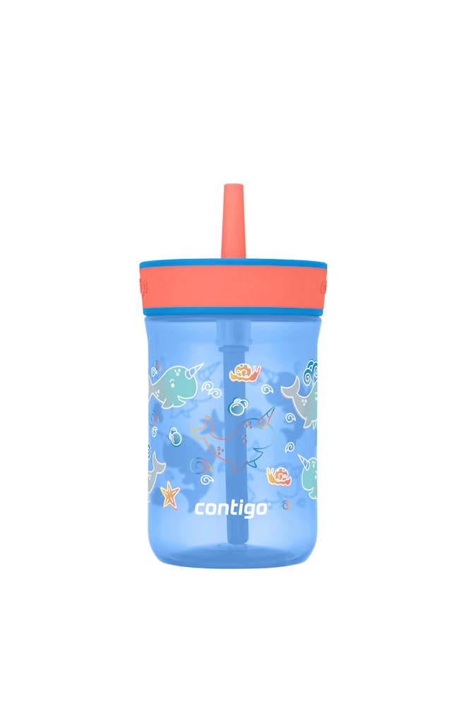 Kids’ Leighton Straw Tumbler with Spill-Proof Leak-Proof Lid, 14oz L4