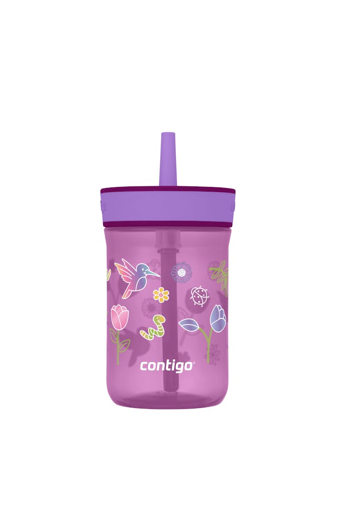 Kids’ Leighton Straw Tumbler with Spill-Proof Leak-Proof Lid, 14oz L4