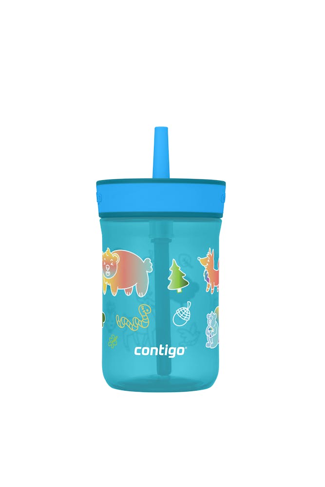 Kids’ Leighton Straw Tumbler with Spill-Proof Leak-Proof Lid, 14oz L4